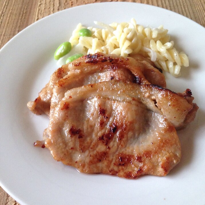 豚ロース薄切り肉de味噌漬け焼き♪